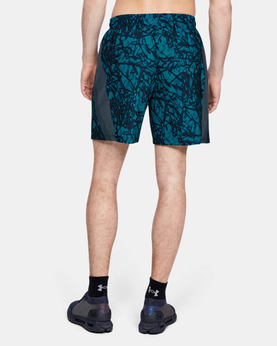 Men's UA Launch SW 7'' Printed Shorts in Gray image number 1